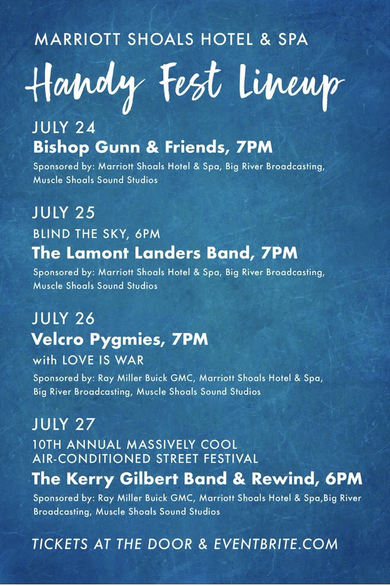 We’ll be in Florence/Muscle Shoals &amp; Huntsville this weekend, and next Wednesday! Check our Facebook for details! #lamontlandersband #handyfest