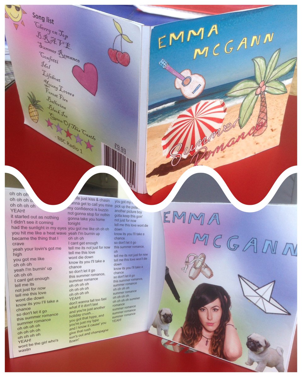 cheesebadger's tweet photo. @emmamcgann My daughter had to create a cd cover in DT, this is her creation https://t.co/gSdn0HbFmL