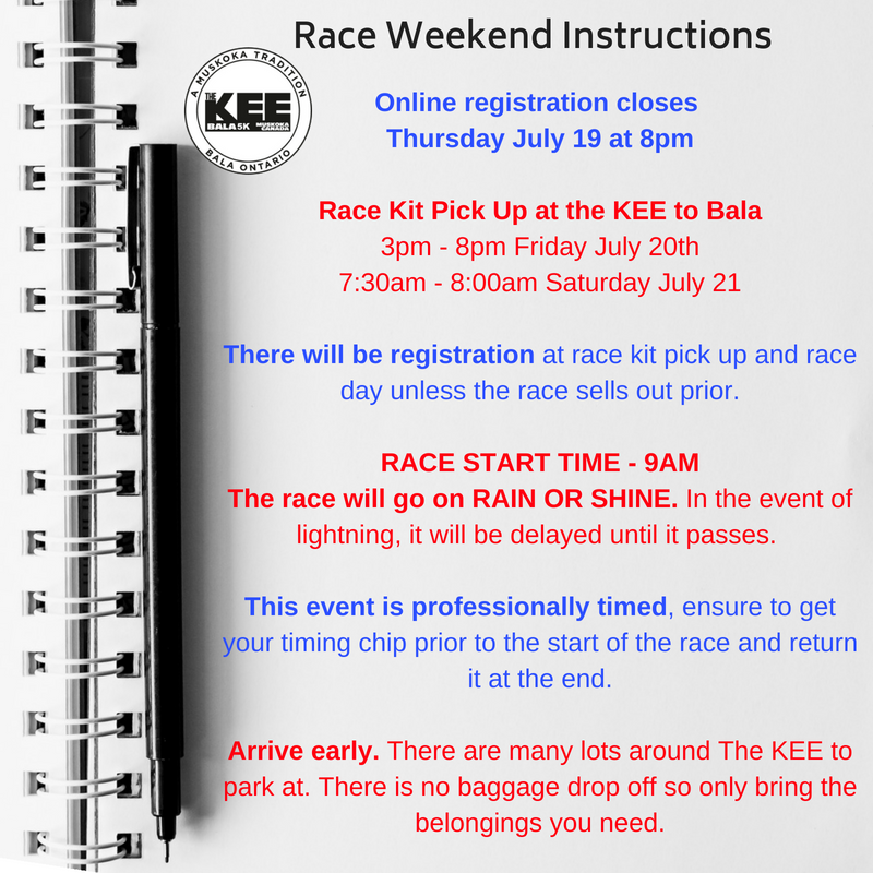 RACE WEEKEND INSTRUCTIONS! Be prepared, arrive early and have fun!