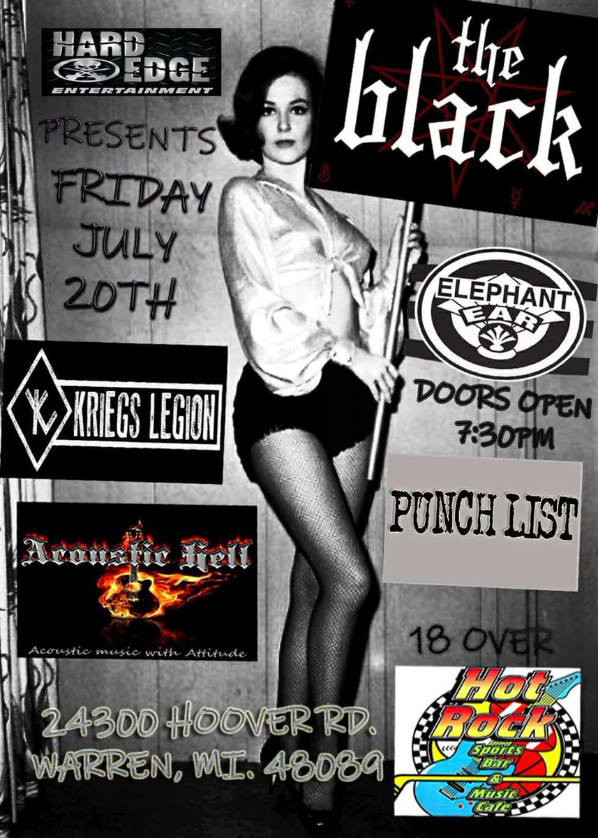 HowieInTheD's tweet image. Coming up this Friday. The perfect mix of rock, heavy metal and metal. Join us at Hot Rock - the old @theritzdetroit 18 and over - $10