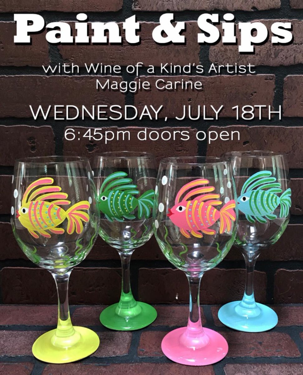 LAST CHANCE TO GET YOUR PAINT &amp; SIPS TIX FOR TOMO! It’s from 7 to 9pm with live music and a food truck on site! Follow the link below! 
 
eventbrite.com/e/paint-and-si….
.
.
#wine #paintnight #events #winedown #wednesday