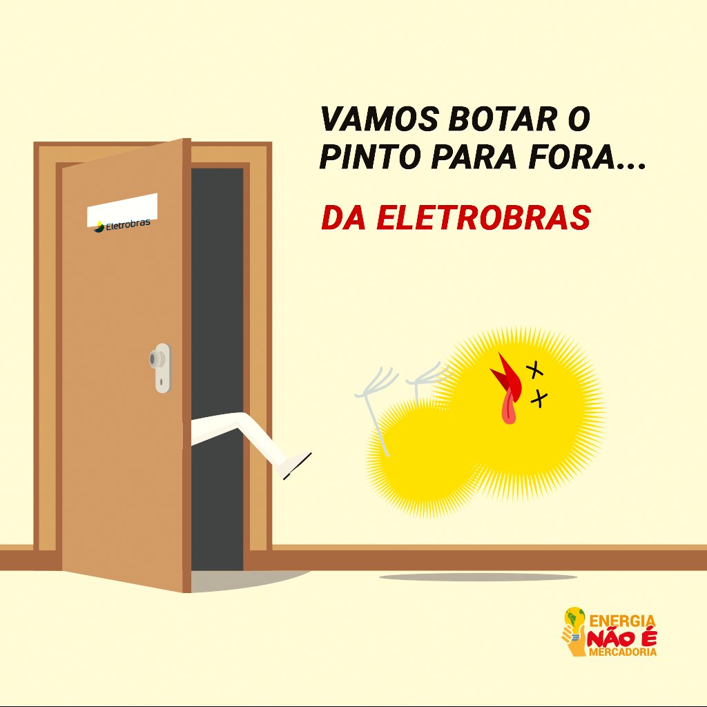 fgamaperes's tweet photo. Hoje é o dia de "botar o Pinto pra fora" da Eletrobras.
#ForaWilsonPinto https://t.co/Avt45JV3Zj