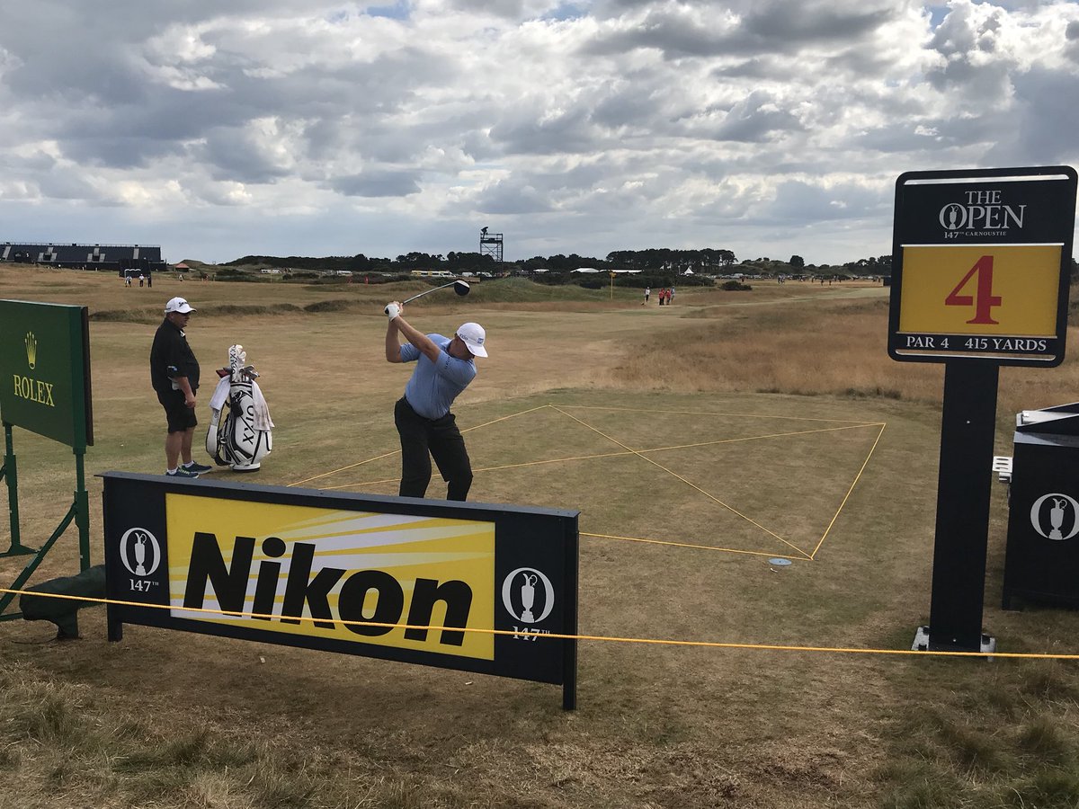 CMid7's tweet photo. #Carnoustie practice round following @TheBig_Easy #TheOpen https://t.co/XMN4YuzoHX