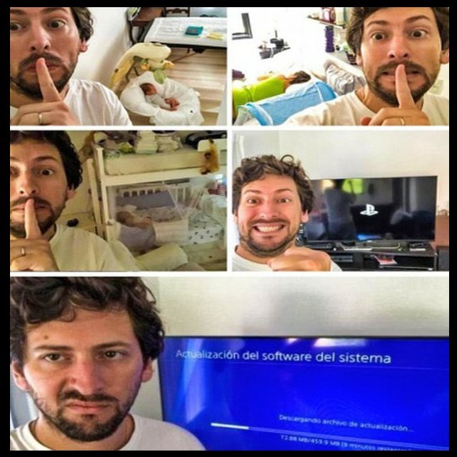 Ese momento en el que crees que ya tienes todo listo para jugar en paz y la consola te sale con una actualización! #frustracion
