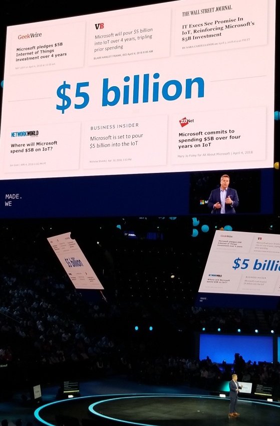 TheRainMarketer's tweet photo. #MSInspire 2018 - @jlzander - #Microsoft investing $5 billion in #IoT (Sales &amp; Mktg for @Microsoft and #MSPartner ...  https://t.co/zJ1i5g5dxe) https://t.co/dc7JqyNXFt