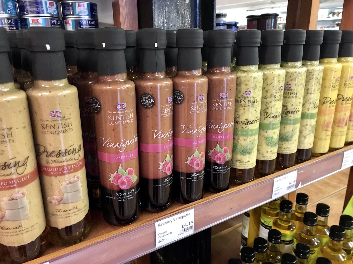 macknade's tweet photo. Join us on Saturday for a tasting with @KentishOils who are launching their salad dressings (made using pure Kentish rapeseed oil!) in-store from 11am to 3pm! @ProducedinKent #keepitkentish #producedinkent #kent #local #producer https://t.co/P89g8kTnop