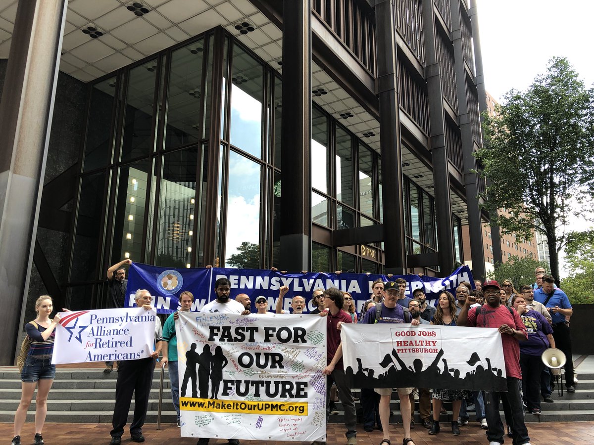 PGHHospitalWork's tweet image. Dear UPMC, you can’t ignore us today. We’re excited to share our vision for a healthier Pittsburgh with City Council.