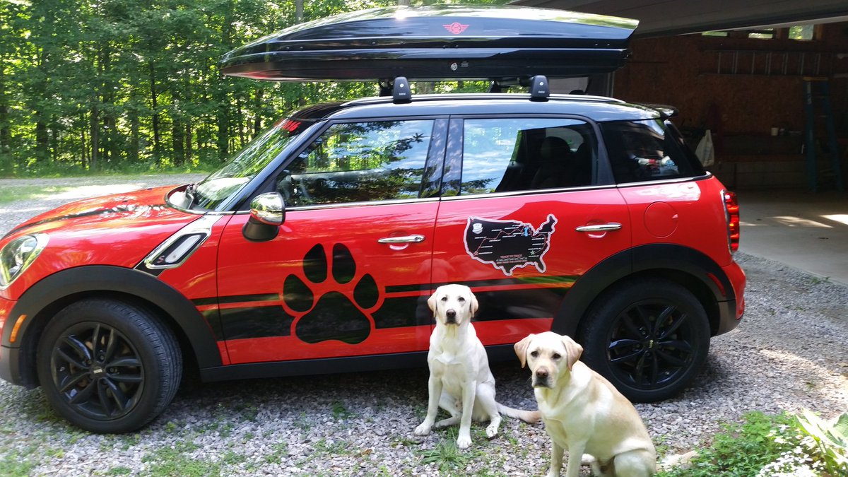 JSBrosD's tweet image. We packed much more efficiently for #MTTS2018 than #MTTS2016 (rooftop box).  Dog food/water, Shelly food/water, knitting bag, bag each for BrosD, Shelly &amp;amp; Jonathan (L to R) all fits nicely in the boot. #packingpuzzle