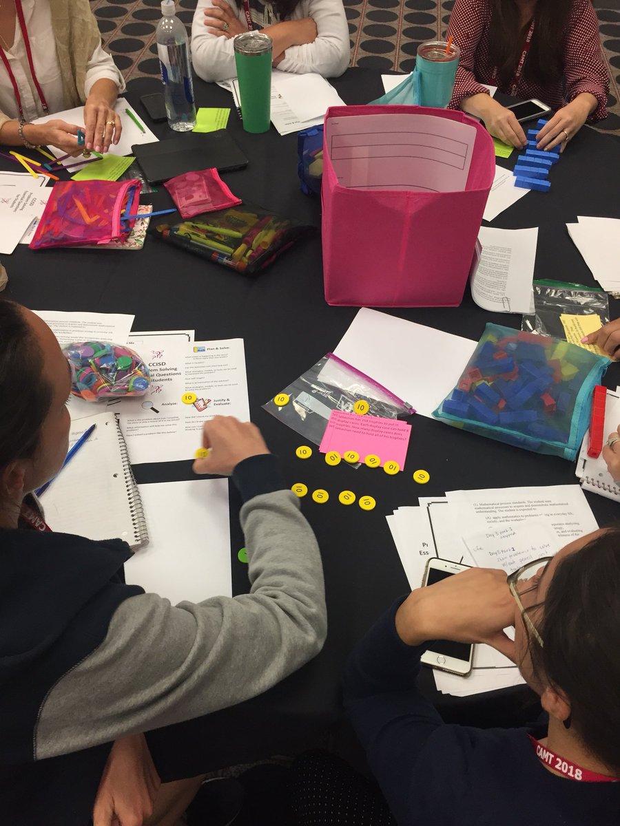 ingram_jingram's tweet photo. Got math habits?  Imbedding process standards into the first five days of school. #GotMathHabits #ccisdfirstfive #ccisdelemath #CAMT18 @klein_powell https://t.co/8oNdfk6ppX
