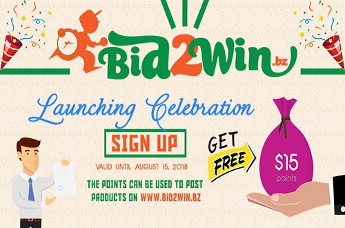 Bid2W's tweet image. BID2WIN.BZ is now available for the public!  A new fun and exciting way to buy and sell in Belize!  Sign up and Receive 15 FREE listing points to get you started!