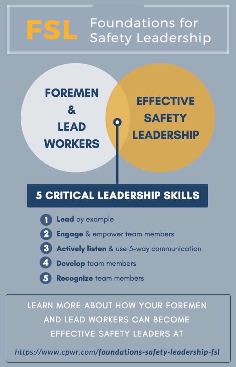 CPWR on Twitter "Learn more about how your foreman and lead workers