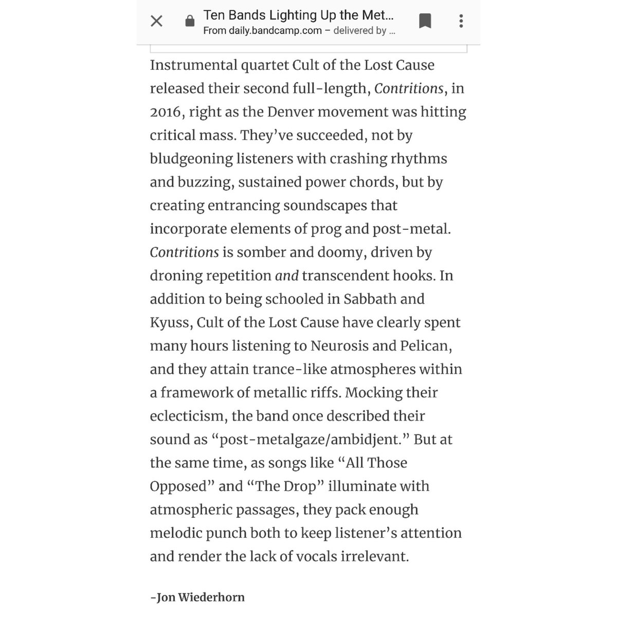 Psyched to be part of this scene. Thanks for the love, <a href="/Bandcamp/">bandcamp</a>. #denverisheavier #denver666