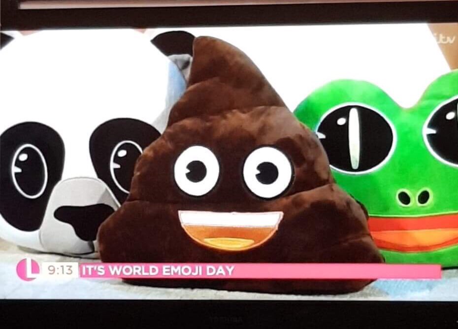 sarah_agarbren's tweet photo. Well we loved #WorldEmojiDay2018 day today 🙌😍 Started the day on @ITV with the wonderful @lorraine with our official @EmojiBrand #cushions taking centre stage 🎉 then onto @themillbatley to set up our new #popupshop concession 😊😜 #allinadayswork https://t.co/Sdr1m0b7E9