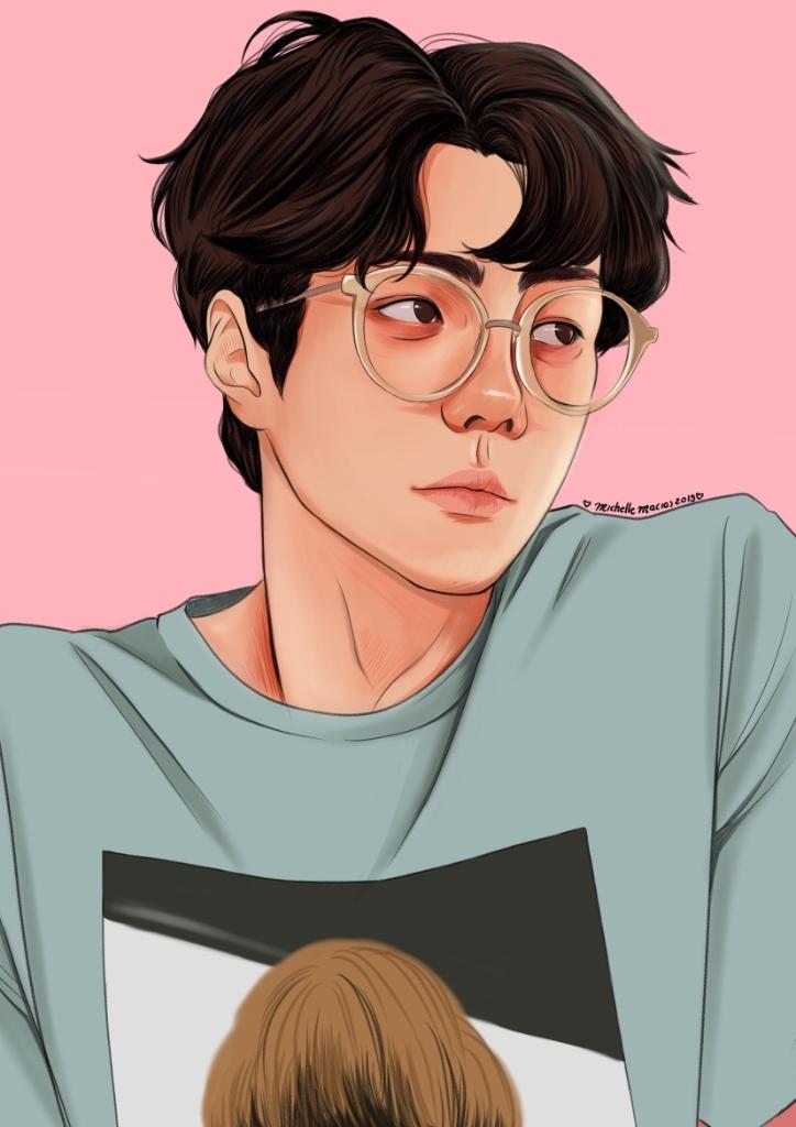 tumblr's tweet photo. He is the lucky one. https://t.co/JzN2yZ0ZI3 (by lumpalindaillustrations) #EXO https://t.co/xHvfyuX42r