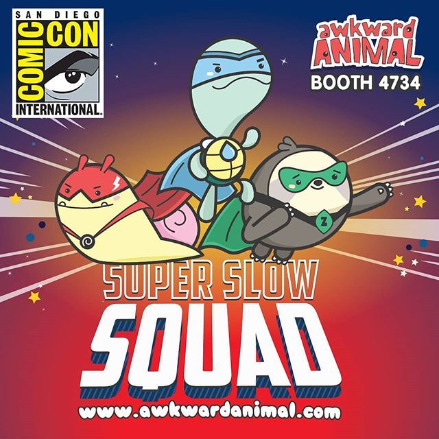 We're getting ready for San Diego Comic-Con 2018!  This year we have brand new pins, hats and shirts so come visit us at Booth 4734! #sdcc #awkwardanimal ift.tt/2L6Tl7O