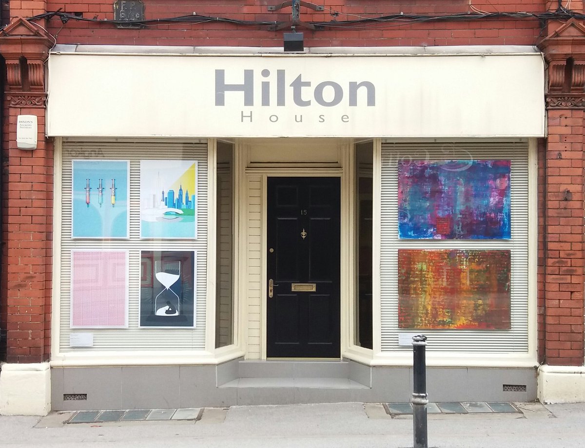 markgreenartguy's tweet photo. Work by @TraffordCollege Art &amp; Design and Graphics students on display at Booth Estates #Altrincham thanks to Mark Rubin and @AltrinchamBID https://t.co/nQ0F7kJUdi