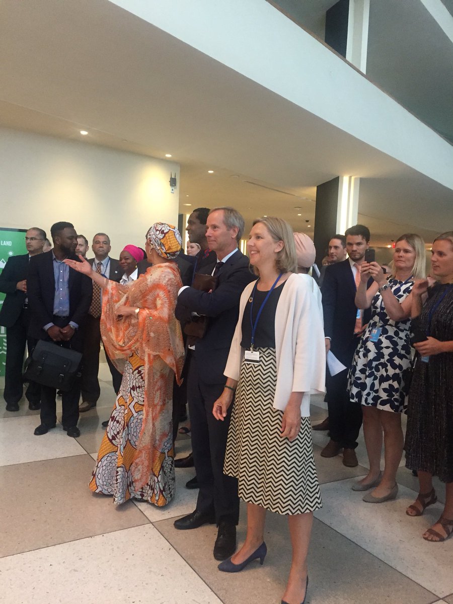 Now the launch of the icons for the 169 targets for action  for the #GlobalGoals at #HLPF2018 <a href="/karolinaskog/">Karolina Skog</a> <a href="/SwedenUN/">SwedenUN 🇸🇪</a> <a href="/AminaJMohammed/">Amina J Mohammed</a> <a href="/OlofBSkoog/">Olof Skoog</a>. A great communication tool for the world!