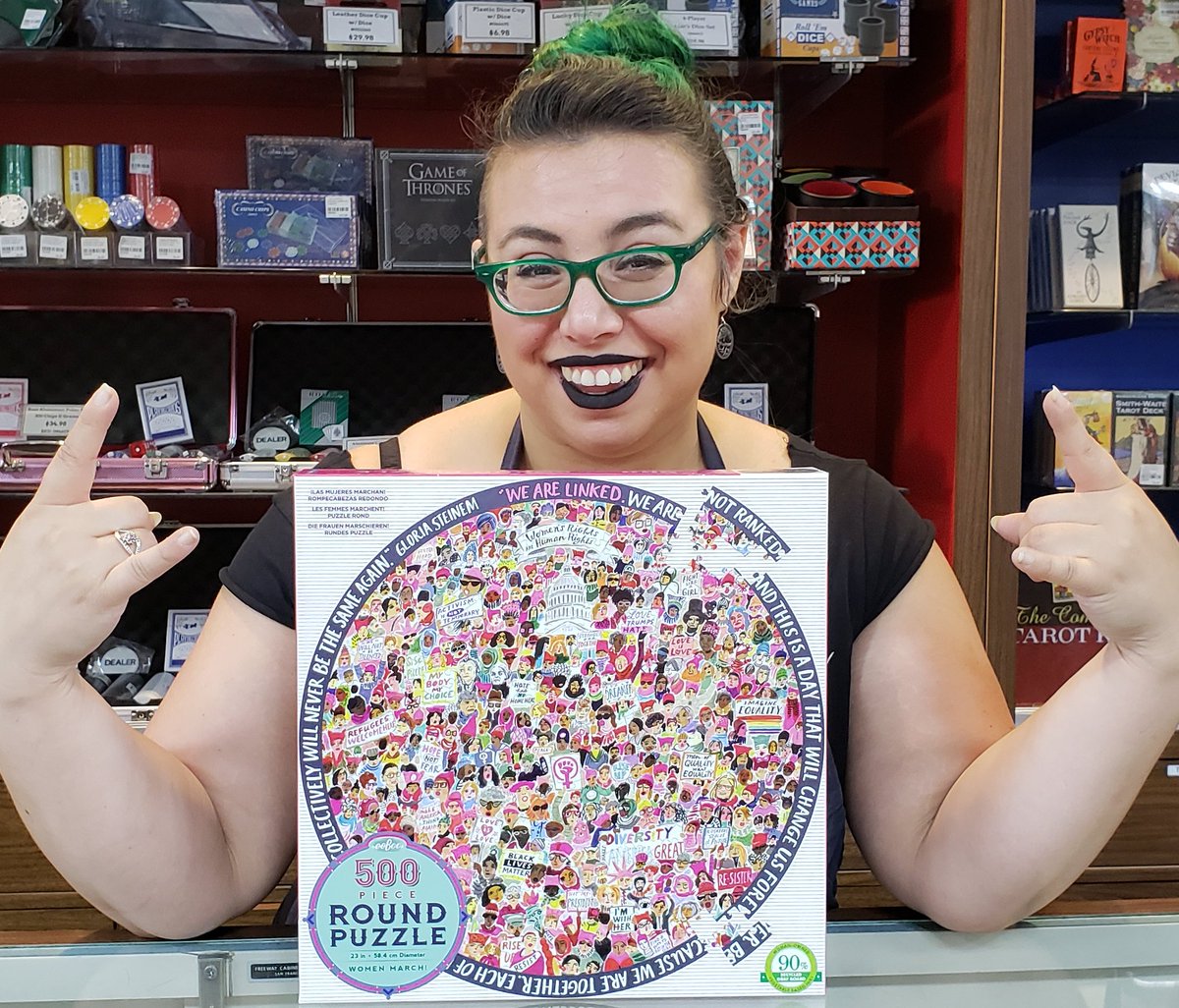 GamesofBerkeley's tweet image. Publisher #eeBoo collaborated with illustrator #AugustWren on this gorgeous #jigsawpuzzle. It commemorates the Jan '17 #WomensMarch and features a quote from #GloriaSteinem. GoB will donate 10% of its sale price to @PPNorCalAction.

#berkeley #feminism #newarrivals