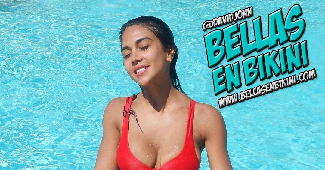PeruvianBikini's tweet photo. Vania Bludau (@VaniiaBlludau) en bikini rojo en la piscina (FOTOS): https://t.co/xjNY2an717 https://t.co/J9XlWAxF4b