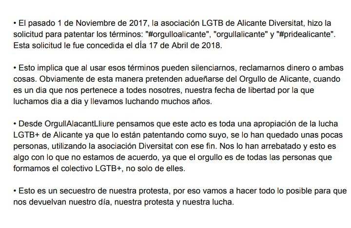 orgullalacant's tweet image. ⚠⚠ Comunicado desde Orgull Alacant Lliure ⚠⚠
Difusión.
#OrgullAlacant #OrgullAlacantLliure