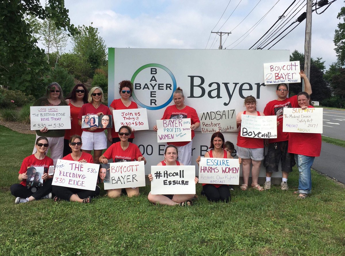 hollyennisesq's tweet photo. Rain won’t keep us away Bayer. We’ll be back shortly! #essureproblems #wewontstop #thebleedingedgedoc https://t.co/4vgZHoU4XY