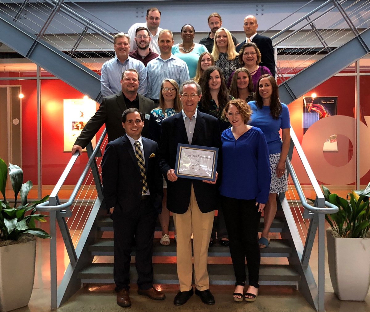 MowerAgency's tweet photo. Special thanks to @CenterStateCEO and their #CEOAmbassadors for recognizing the #Mower rebrand and #Mower50 milestones! We're honored to be a staple in the #Syracuse community. https://t.co/9MWsP5qig6