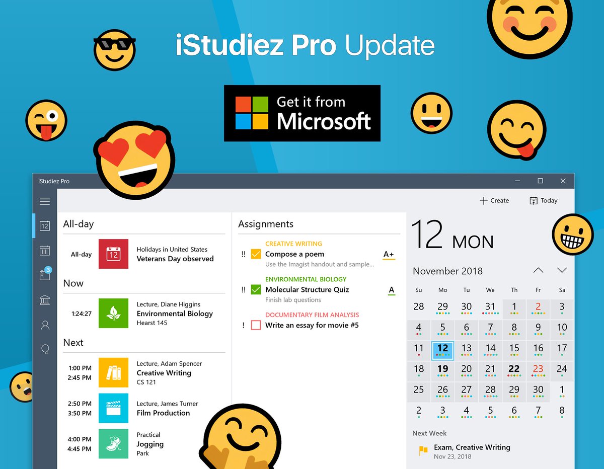 Meet iStudiez Pro in the Windows Store!
Read more in our blog:  bit.ly/iStudiezProWin…

Happy Emoji Day ;)