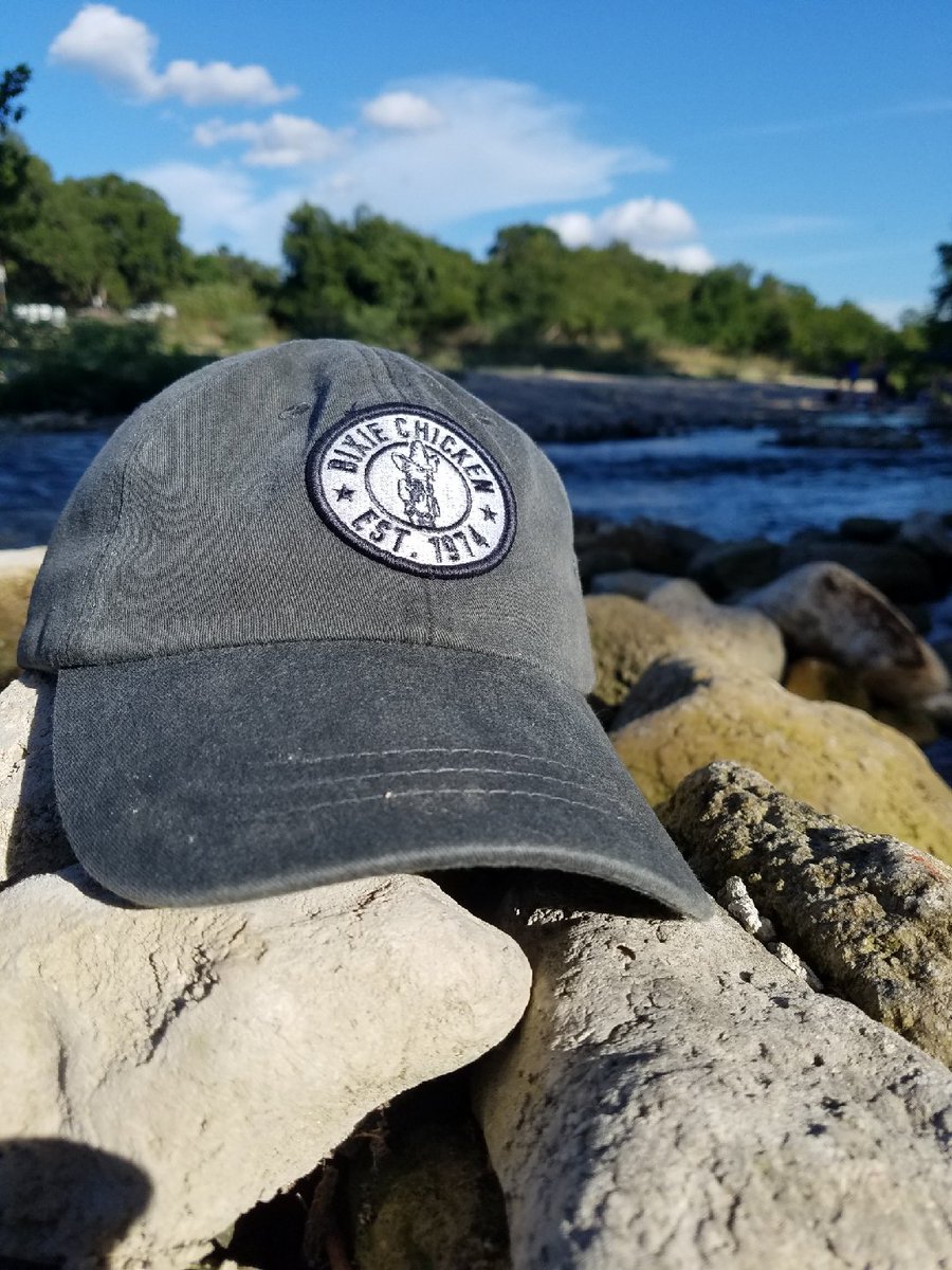 thedixiechicken's tweet image. Thanks @SarahGreenTx for repping our new charcoal #PatchHat at the river this weekend!

They're for sale in our #OnlineStore right now! store.dixiechicken.com/collections/wo…