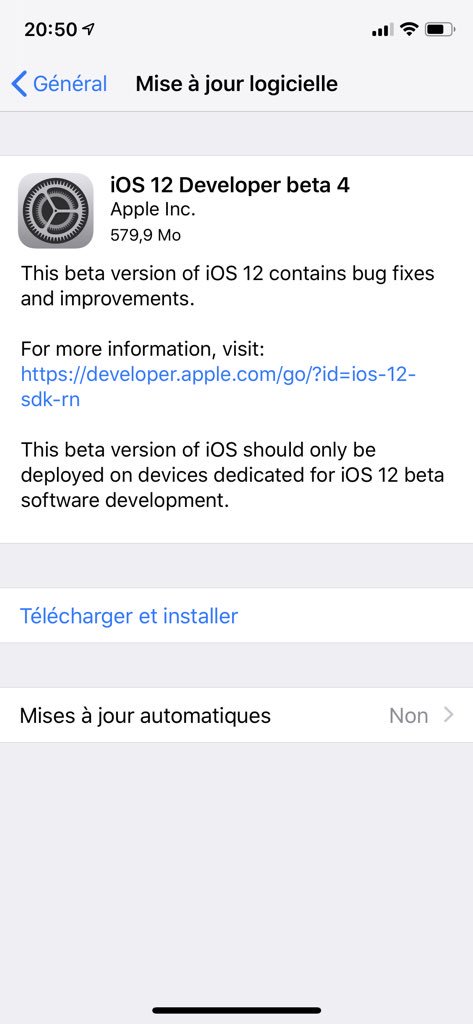 FabienWannerOFF's tweet photo. iOS 12 Beta 4 Is Now Available Only For Developers #apple #ios #ios12 #ios12beta4 #iphone #ipad #devcenter © https://t.co/tbe41r9uwG