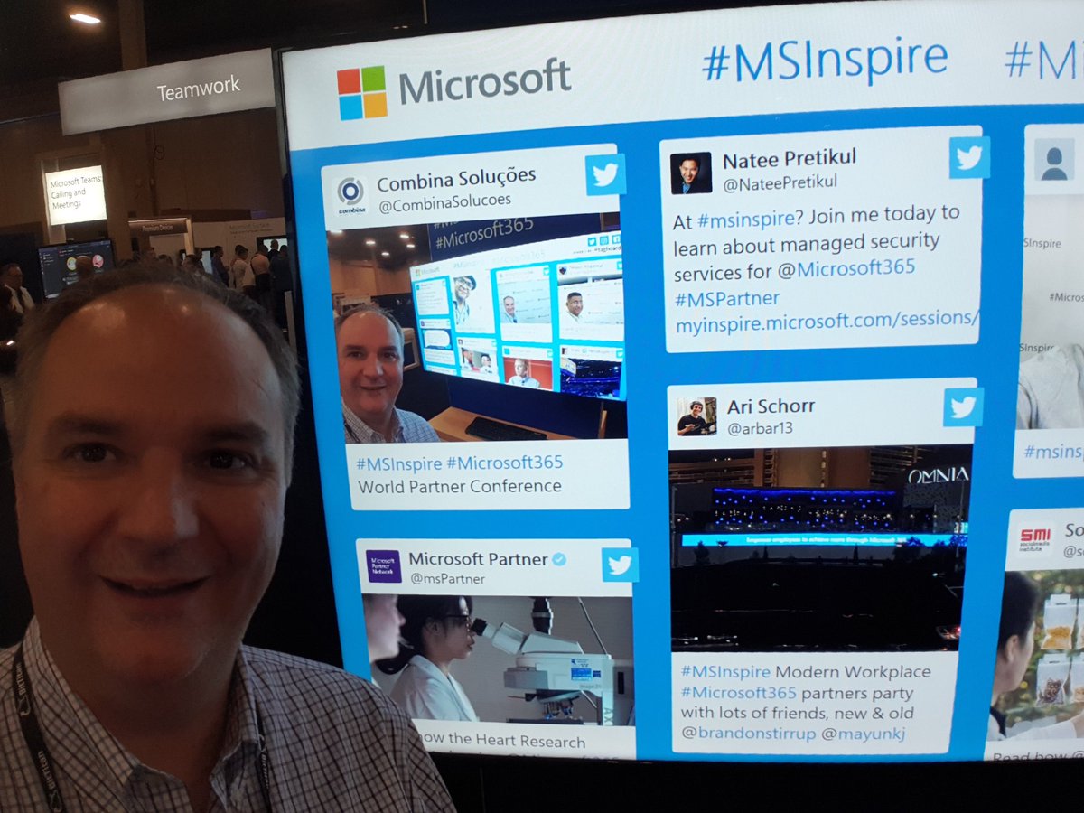 CombinaSolucoes's tweet photo. #MSInspire #Microsoft365 World Partner Conference Inspiring Us https://t.co/BSEpr5YMv4