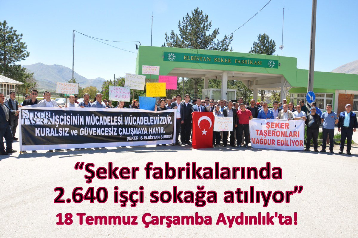 ŞEKER FABRİKALARI TAŞERONLARI MAĞDUR boynu bükük bırakıldı <a href="/RT_Erdogan/">rt_erdogan</a> <a href="/BeratAlbayrak/">Berat Albayrak</a> @fuatoktay06 <a href="/ZehraZumrutS/">Zehra Zümrüt Selçuk</a> <a href="/zehra_zselcuk/">Zehra Zümrüt Selçuk</a> <a href="/mustafaelitas/">Mustafa Elitaş</a> <a href="/suleymansoylu/">Süleyman Soylu</a> <a href="/BA_Yildirim/">Binali Yıldırım İletişim Ofisi</a> <a href="/TBMMresmi/">TBMM</a> <a href="/Akparti/">AK Parti</a> <a href="/dbdevletbahceli/">Devlet Bahçeli</a> <a href="/MHP_Bilgi/">MHP</a>