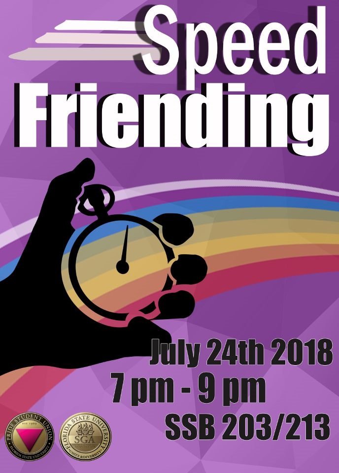 Looking to make new friends on campus with similar interests? Come to the student services building Room 203/213 on July 24, from 7-9 pm for our Speed Friending event.