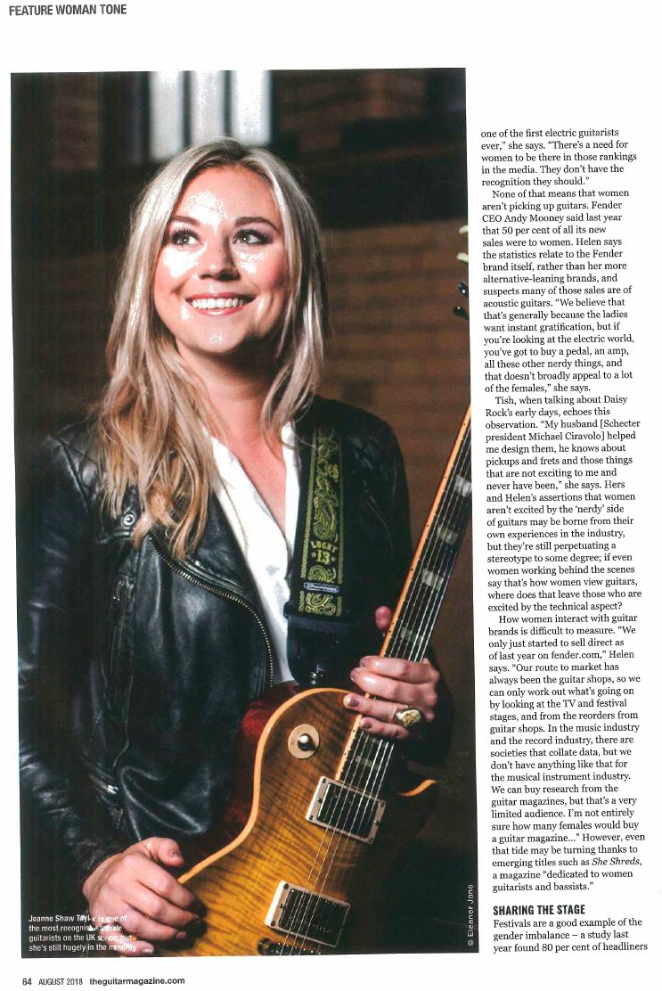 musicbyalba's tweet image. I am very proud to appear on #WomanTone feature of @guitarmagazine. It's amazing to see my name on the same pages as guitar heroines like #SisterRosettaTharpe and @Orianthi. Many thanks to @theadegallier for writing this brilliant article! :) Grab your copy!