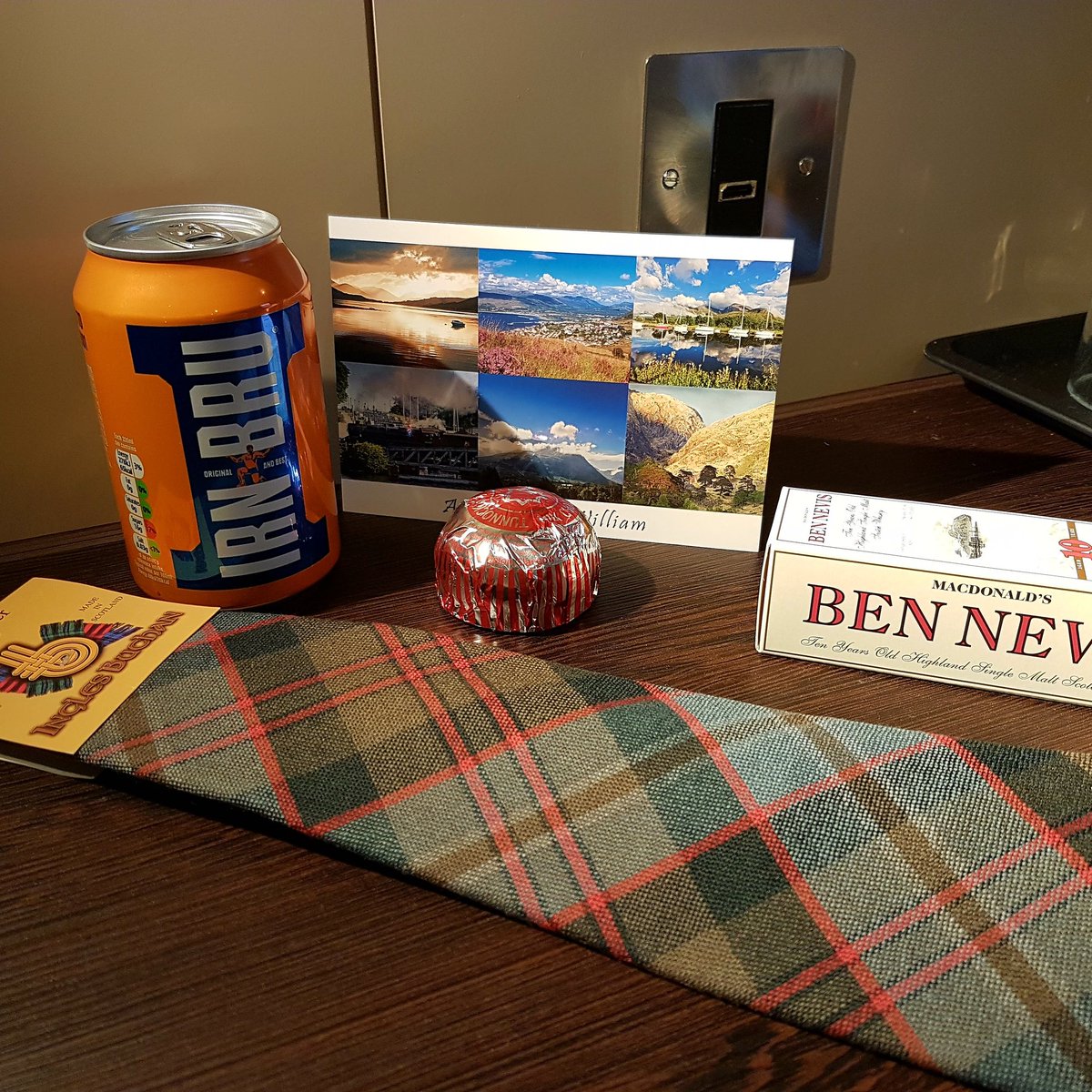 No question about which hotel this #PIWow is from.  Everything about it says Scotland and Fort William. #PILocalHeros