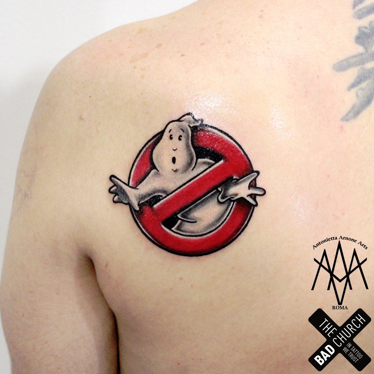 AntoniettaArnoneArts no Twitter: "#ghostbusters #movietattoo #tattoomovie #fantattoo #tattoofan #antoniettaarnonearts #romatattoo #tattooroma #movie # 80s #80stattoo #90stattoo #90s #cinema #tattoo #ghost #nerdtattoo #tattoonerd #nerd #fan #nerdy ...