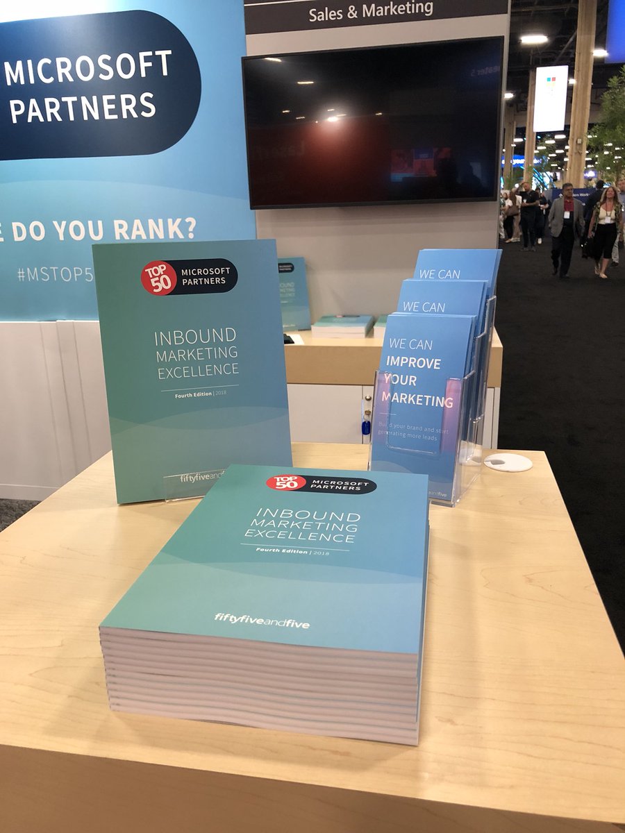 takefiftyfive's tweet photo. Did you make the Top 50 Inbound #MSTop50 Inbound Marketing Excellence report this year? Download it here to find out: https://t.co/lHxER17rVh #MSPartner #MSInspire https://t.co/tupNDY0yX5