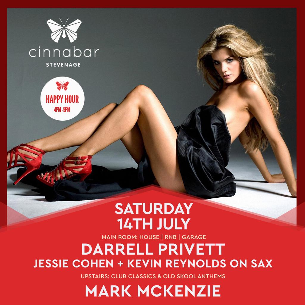 Looking forward to another BIG weekend here at Cinnabar Stevenage..  

Fri - #CinnabarFridays <a href="/DJTomSkipp/">Tom Skipp</a> 🎶

Sat - <a href="/DarrellPrivett1/">Darrell Privett</a> <a href="/dazlovelock/">Daz Lovelock</a> <a href="/kevreynoldslive/">Kevin Reynolds Live</a> 🔥

For Bookings/Info: 01438 340202 📲