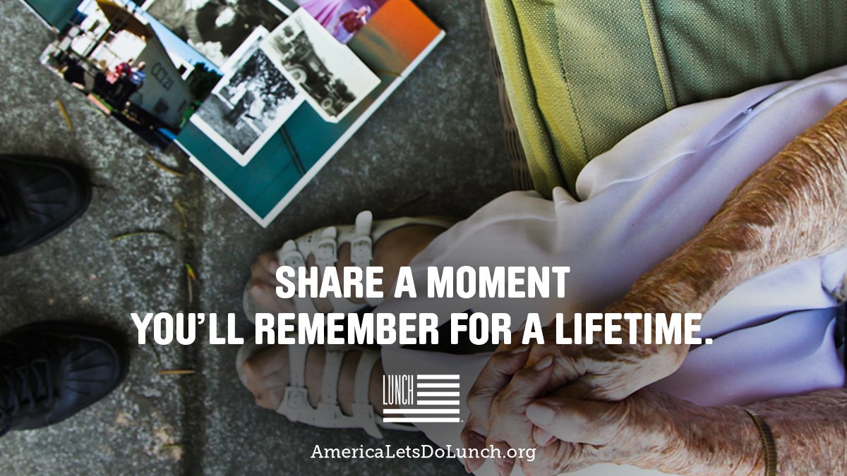 Drop off lunch, hear their story and leave with a new pep in your step. Start your volunteer journey with #MealsOnWheels today. AmericaLetsDoLunch.org #LetsDoLunch