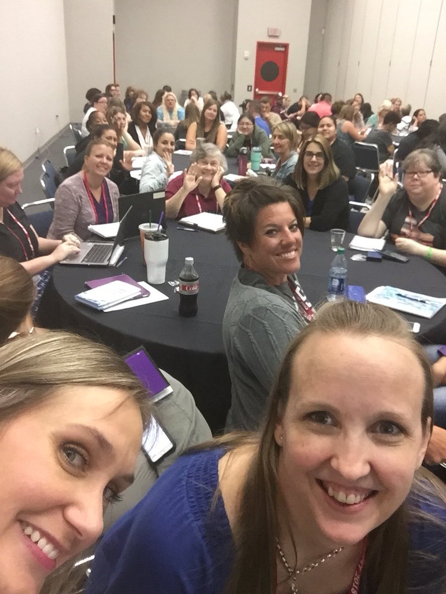 Jenn_Mitchell_1's tweet image. Another fun year at #CAMT18 with a full session. @AlysaHardin is a Rockstar! Love getting to collaborate with so many math nerds! #GotMath @KleinISDMath