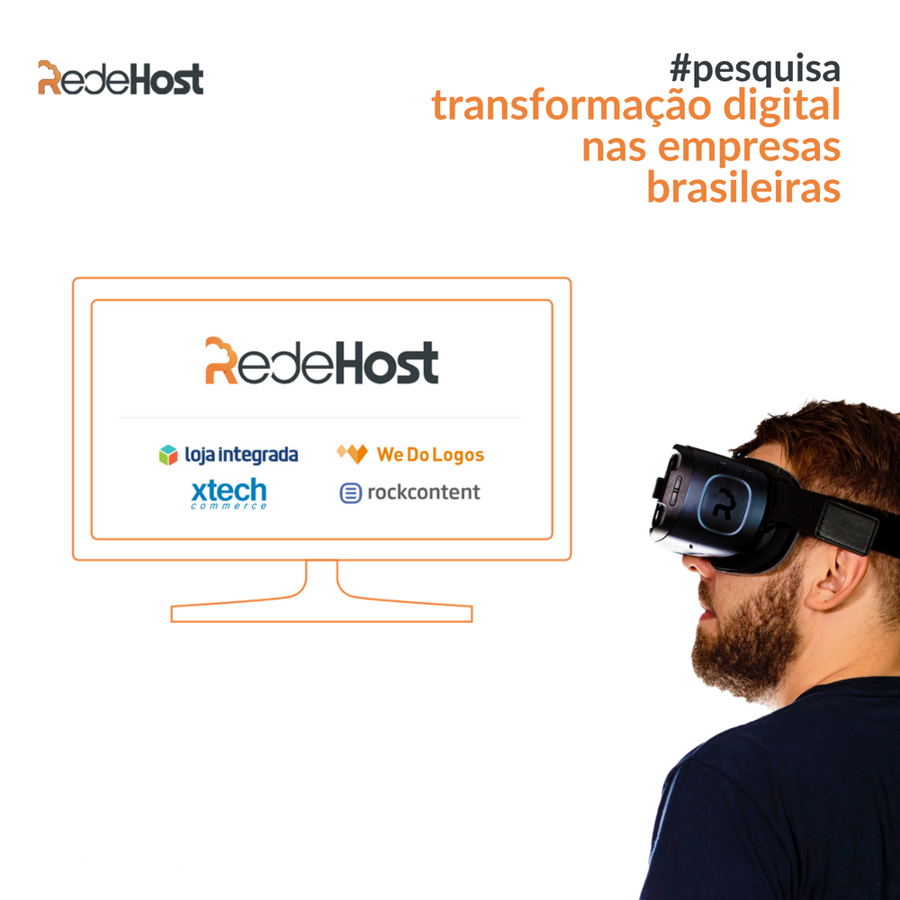 redehost's tweet photo. Montamos uma pesquisa em parceria com: @lojaintegrada, We Do Logos, @xtechcommerce e @rockcontent. Participe e ajude a levantar dados sobre a transformação digital nas empresas brasileiras. https://t.co/V8OEkGtsHT https://t.co/PeQPcC9bOc