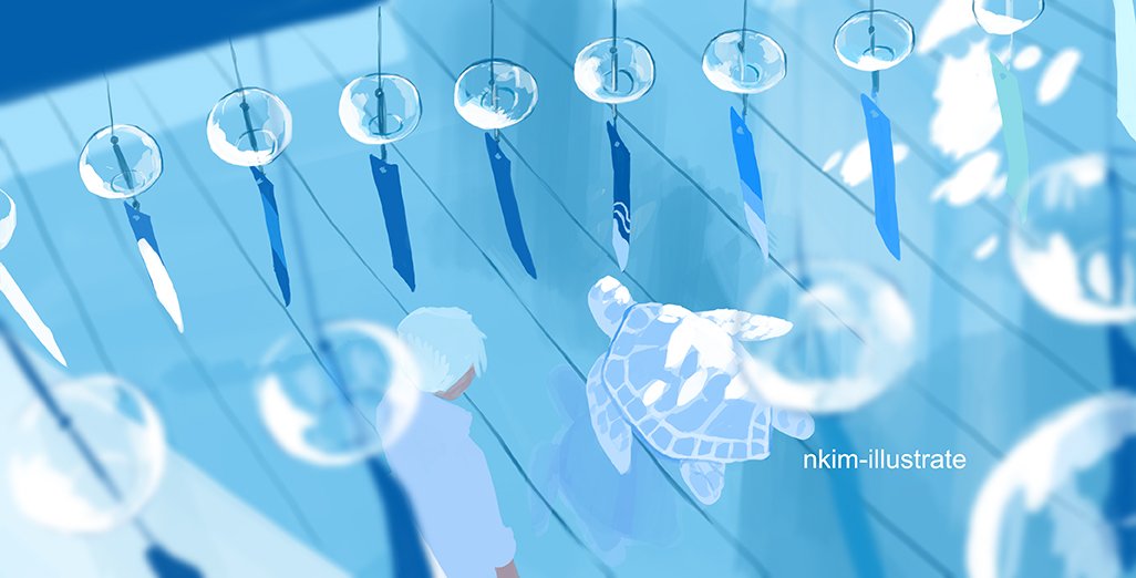 nkim_illustrate's tweet photo. Cool Blue 08 - Breeze https://t.co/BbQg9Ic8QY