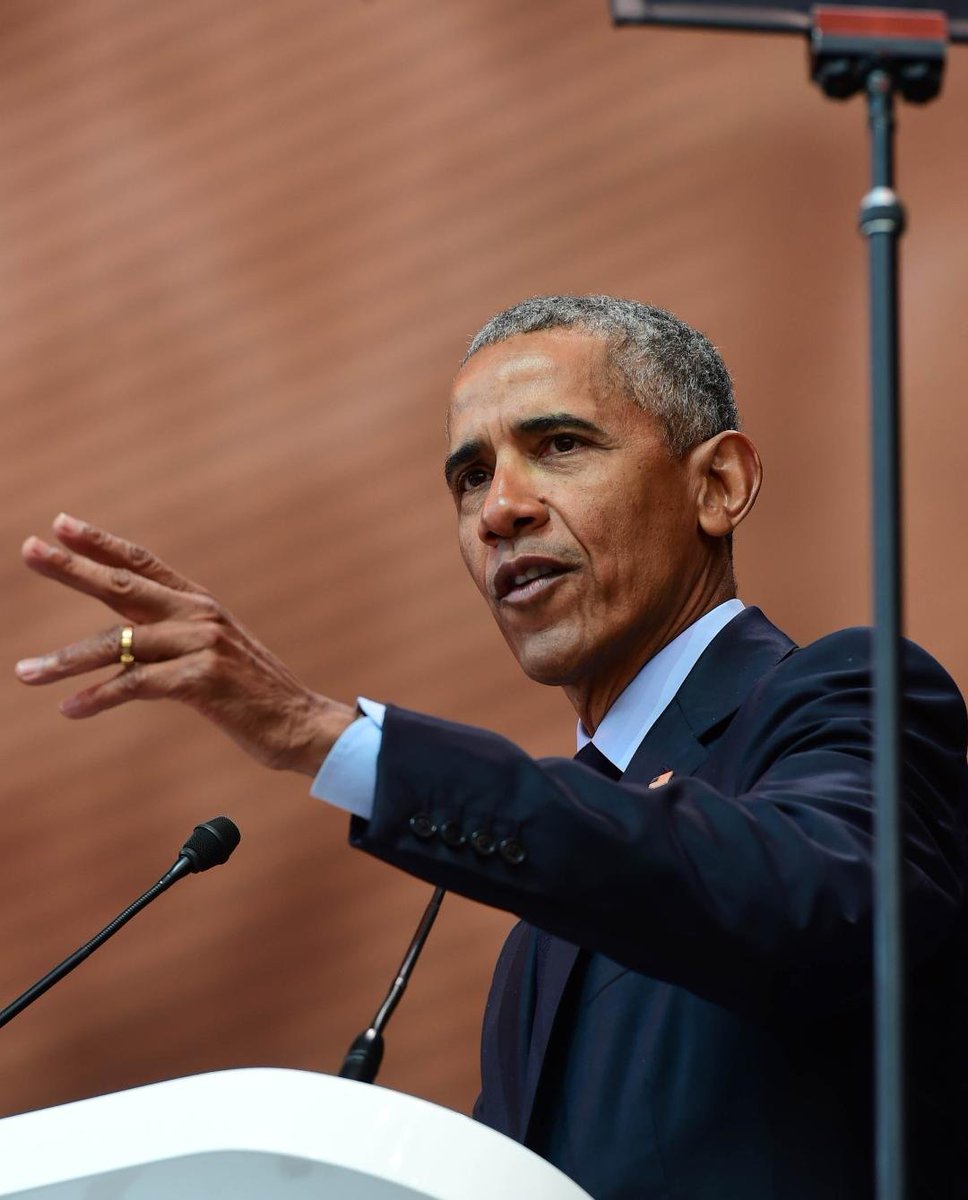 SAgovnews's tweet photo. #Mandela100 #MandelaLecture #ObamaInSA  #BarackObama @NelsonMandela https://t.co/Eq0gfUbZN8