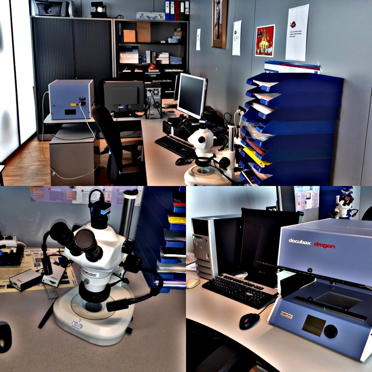 POL_Zeehaven's tweet photo. Bij de Grenspolitie werken Doc1 en Doc2 getrainde collega's binnen het expertiseveld Falsificaten. Deze collega's ondersteunen niet alleen ons maar ook collega's buiten de Zeehavenpolitie. ^RKr
#grenspolitie #valspaspoort #vervalstpaspoort #reisdocument #koninklijkemarechaussee https://t.co/F7vf2YgoKJ