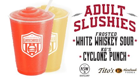 KGgamechanger's tweet photo. Next time you're at @MBStadium, get your hands on one of our tasty adult slushies. Cheers! https://t.co/1egaIwtpjU