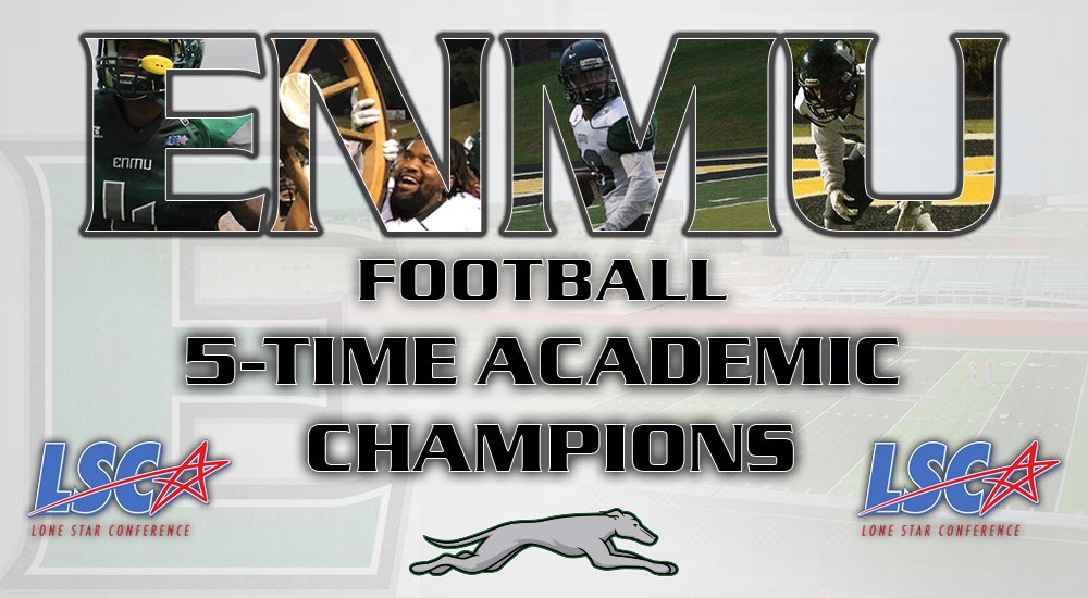 ENMUAthletics's tweet photo. As much as the "Ground Strike" offense rolls on the field, the work is done in the classroom as well for ENMU Football. The program has sported the highest team GPA in five of the last six seasons for the entire Lone Star Conference. 

#ENMU
#ReignForever https://t.co/Nqjlcl7xFo