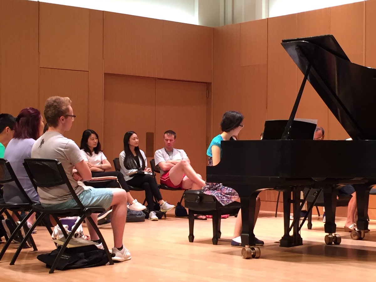 LoraPainterKXTV's tweet photo. TODAY: students with autism learning from @michiganstateu piano professors at a master class for this year’s #celebratingthespectrum @wilxTV https://t.co/sbZWsIRfXb