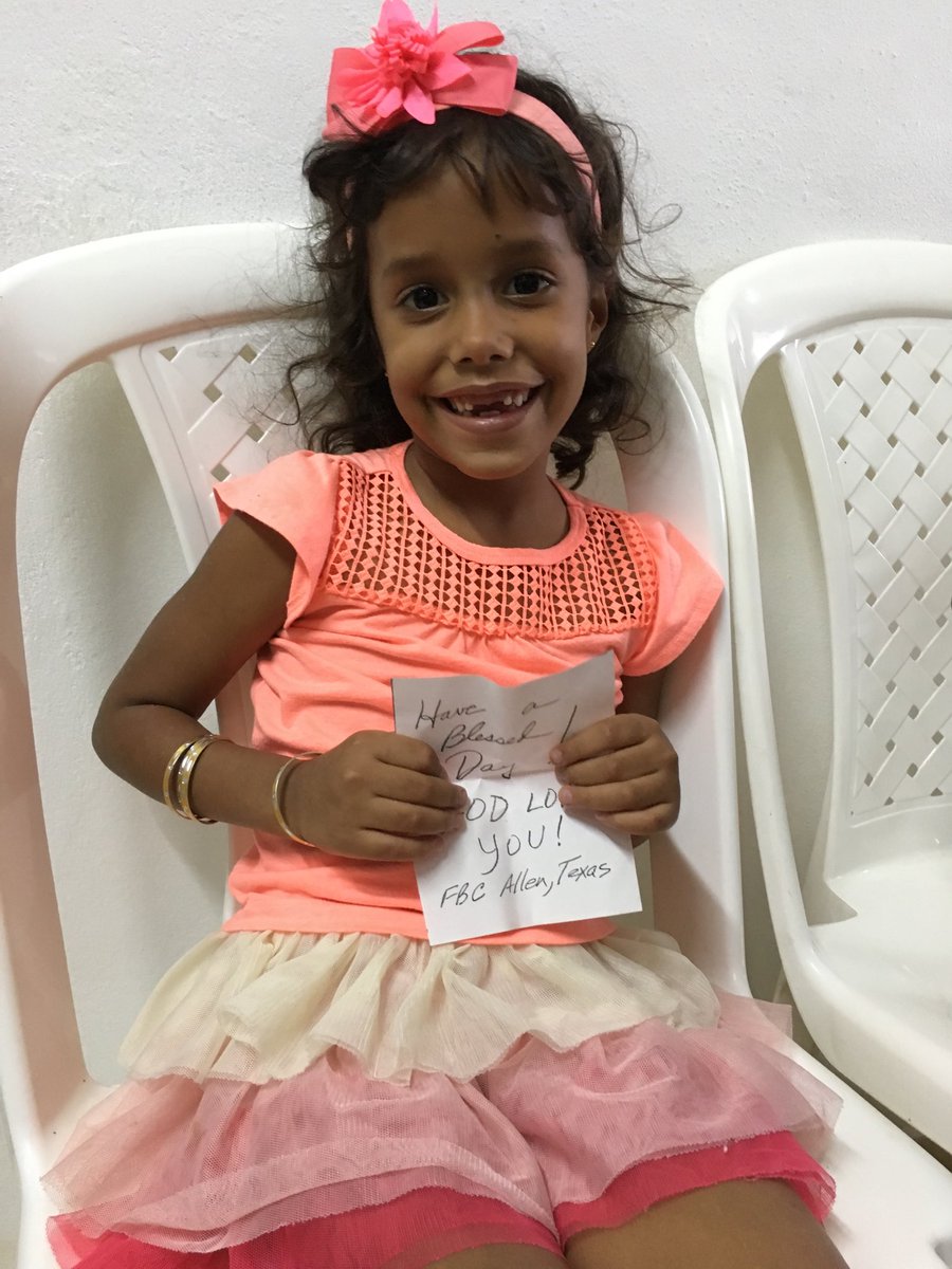 gmntez's tweet photo. Hey ⁦@jimmyxa⁩ - today we gave a pair of shoes in the DR donated to ⁦@buckner_intl⁩ from #FBCAllen. Tell all thank you. Look at the smile you brought to her face! https://t.co/xu6yFDC0El
