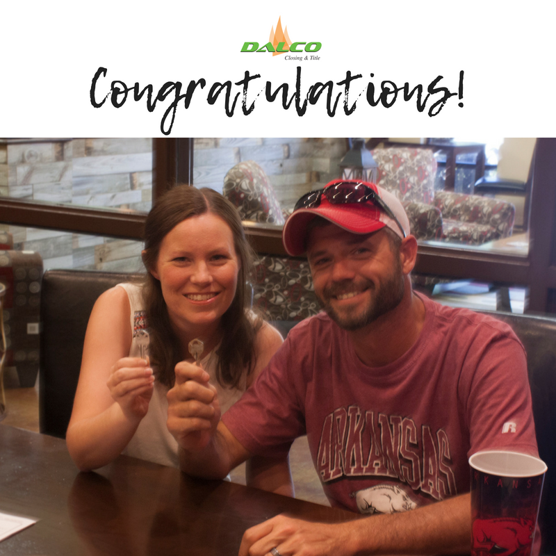 dalcoclosing's tweet photo. Thank you for closing with us! It was a pleasure to work with you! This young couple was so eager to get into their new home! Congratulations! #dalcoclosing Just guessing, but maybe he's a Razorback fan?? 🤣🤣 https://t.co/SiOGc45clC
