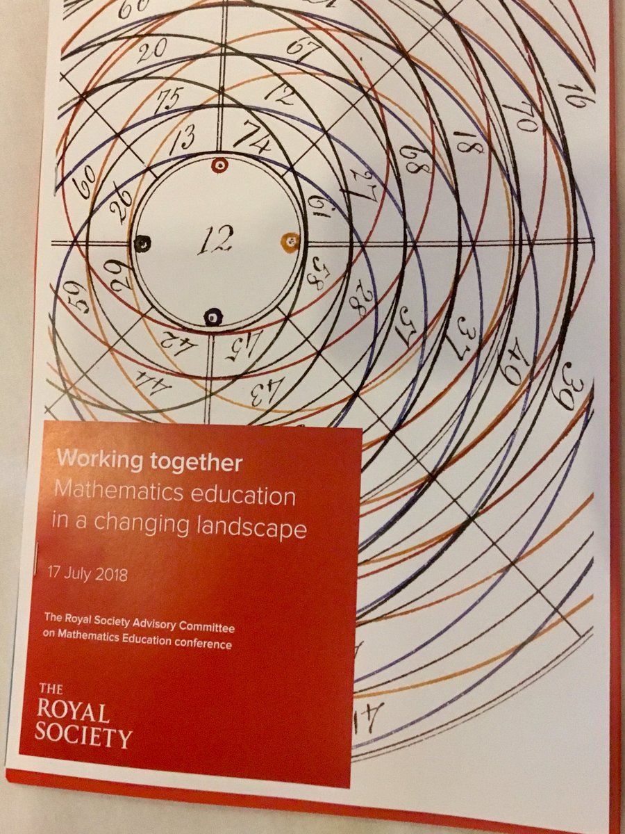 geoffwake1's tweet photo. Final reflection on a day of mixed and fascinating conversations.... we all talk about mathematics as though it is fixed and a given. But are we all talking - and sometimes even agreeing - about the same thing? Or....
. .? #RSACME2018 https://t.co/ddtOJpTuYk