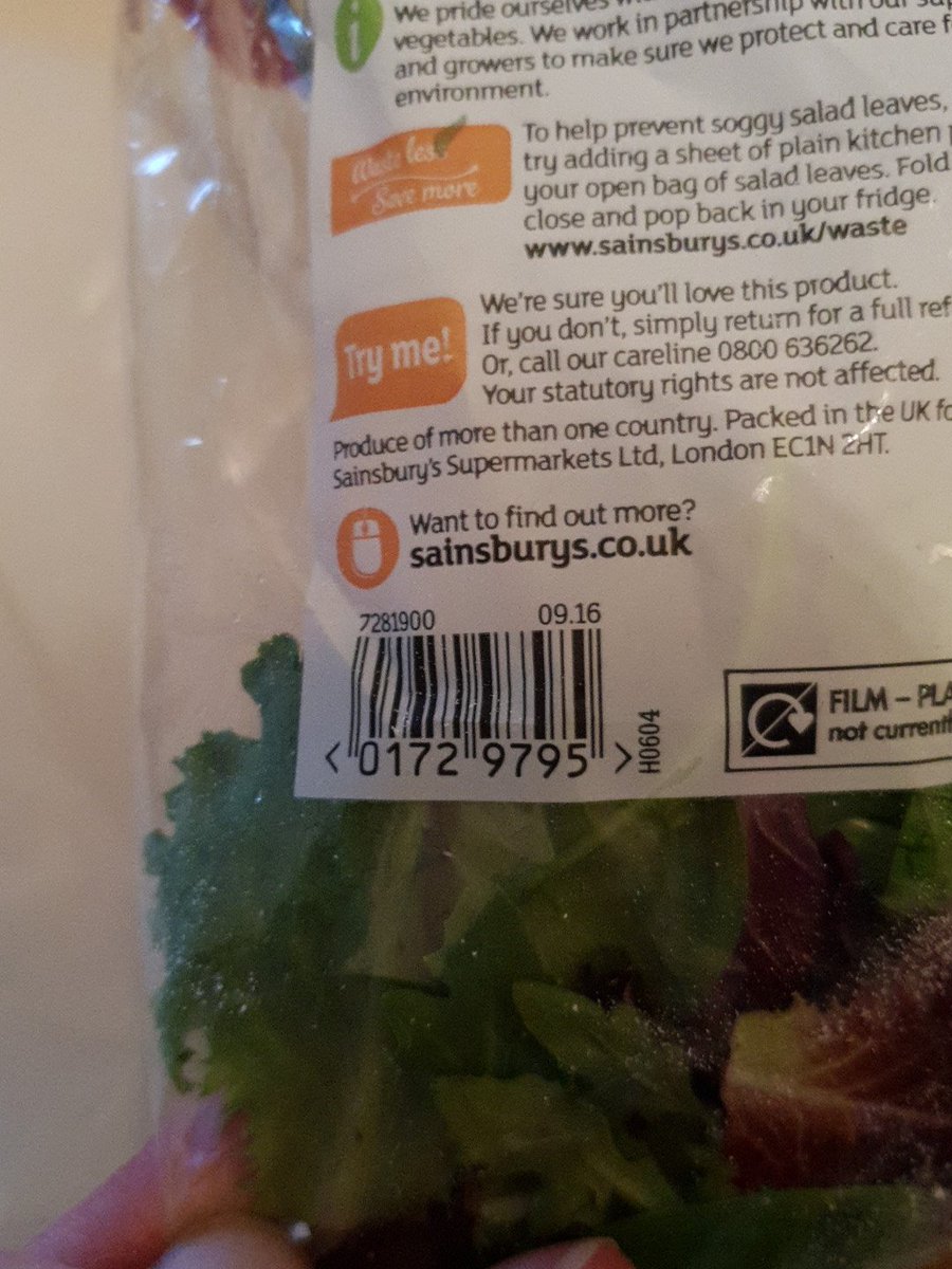 lucywheato's tweet photo. @sainsburys It was from the Trowbridge store https://t.co/ne8e9g0euV